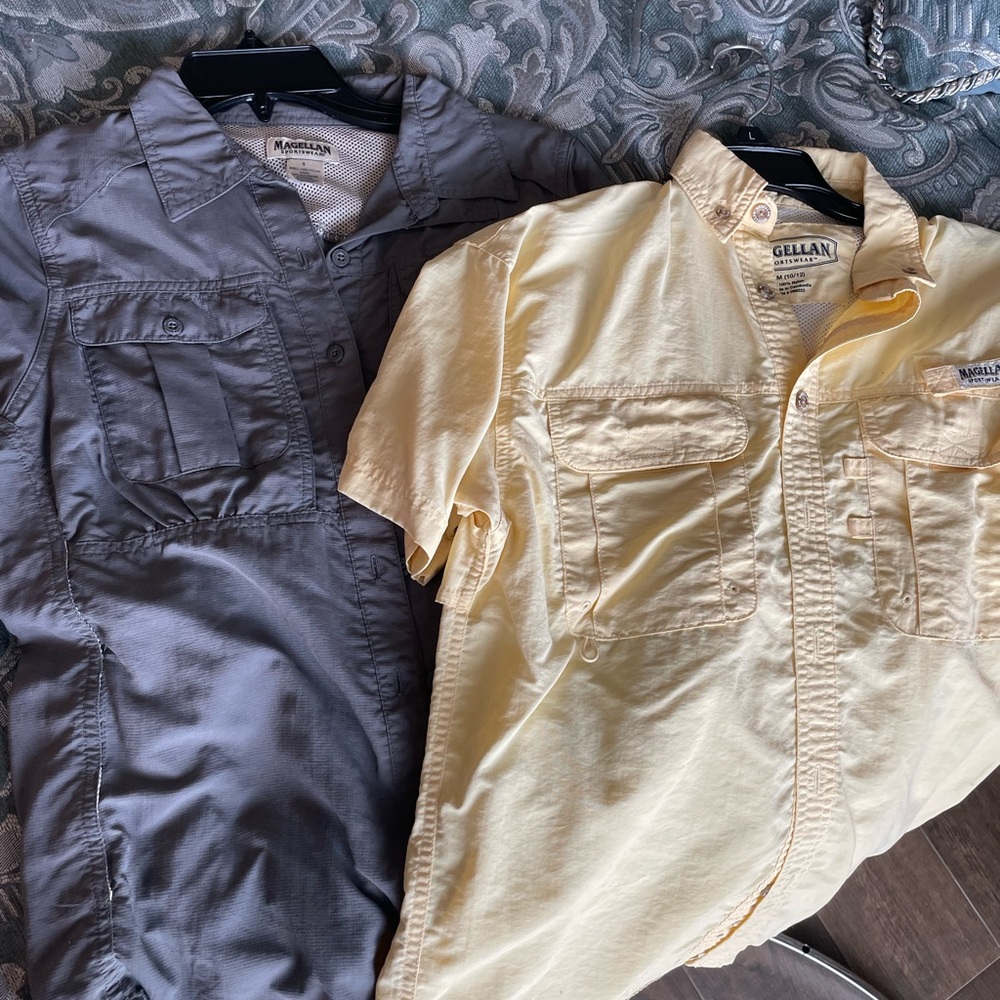 Gray and Yellow Magellan tops